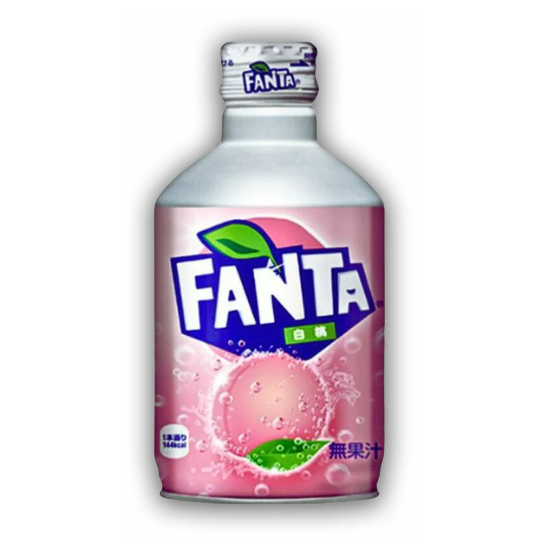 Fanta White Peach Metal Bottle 300ml