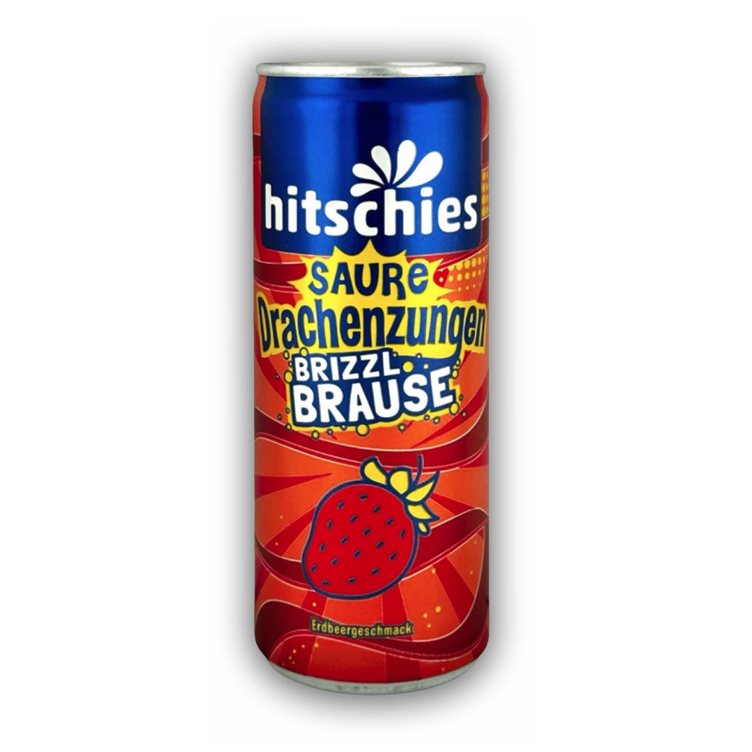 Hitschies Saure Drachenzungen Brizzl Brause Erdbeer 250ml
